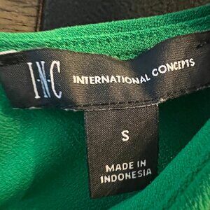INC Kelly Green Dress Tank Top - Size Small
